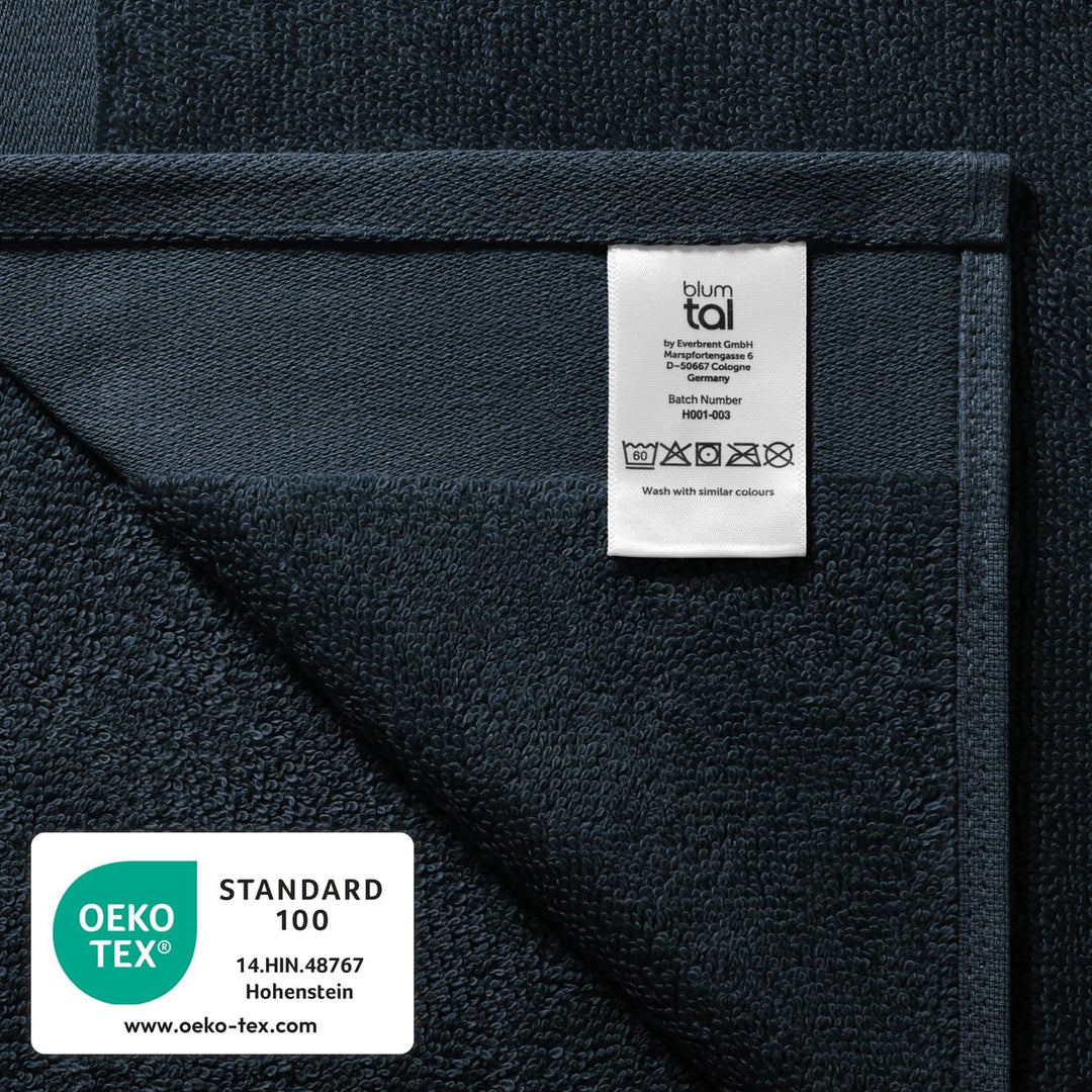 Blumtal Premium Frottier Handtücher Set mit Aufhängschlaufen - Baumwolle Oeko-TEX Zertifiziert, weic
