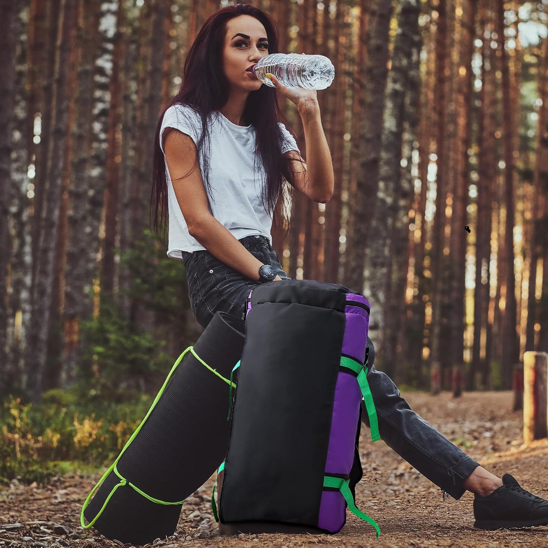 MIER Grosse Sporttasche wasserdicht Sportrucksack mit Schuhfach umwandelbar in Rucksack, 45L/60L/90L
