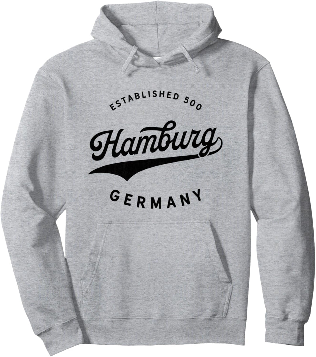 Classic Retro Vintage Hamburg Germany 500 Novelty Souvenir Pullover Hoodie
