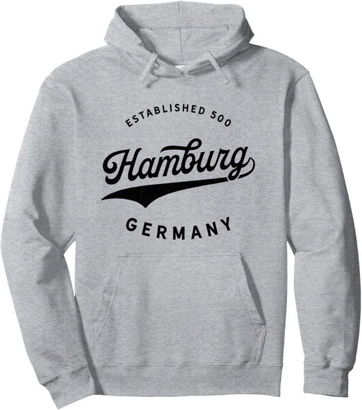Classic Retro Vintage Hamburg Germany 500 Novelty Souvenir Pullover Hoodie