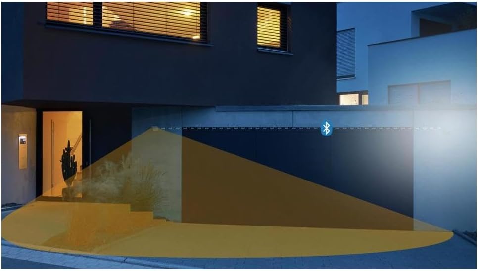 Steinel Bewegungsmelder iHF 3D anthrazit, 160° Bewegungssensor, 1-5 m Reichweite, in 3 Zonen per Blu