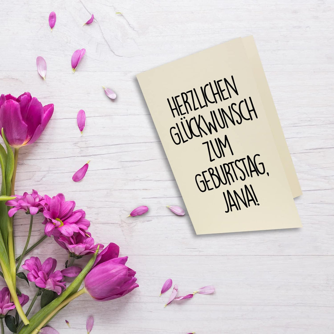 50 Faltkarten B6 - Vanille - Premium QUALITÄT - 11,5 x 17 cm - sehr formstabil - für Drucker geeigne