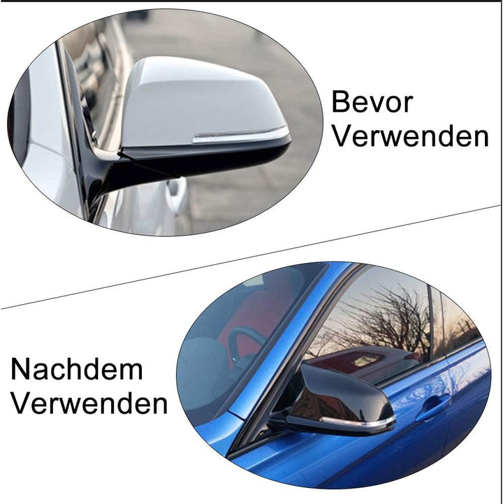 Keenso Auto Spiegelkappen, 1 Paar Auto Tür Aussenspiegelkappe Rückspiegelkappe Seitenspiegel Abdecku