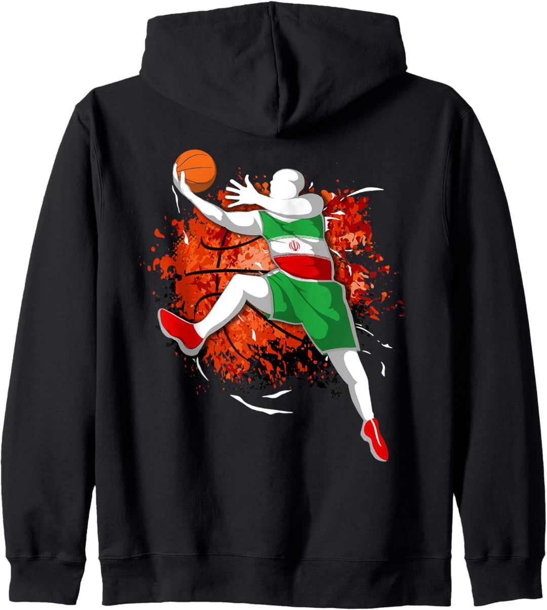 Iran Basketball Mannschaft - Iranische Nationalflagge Sport Kapuzenjacke