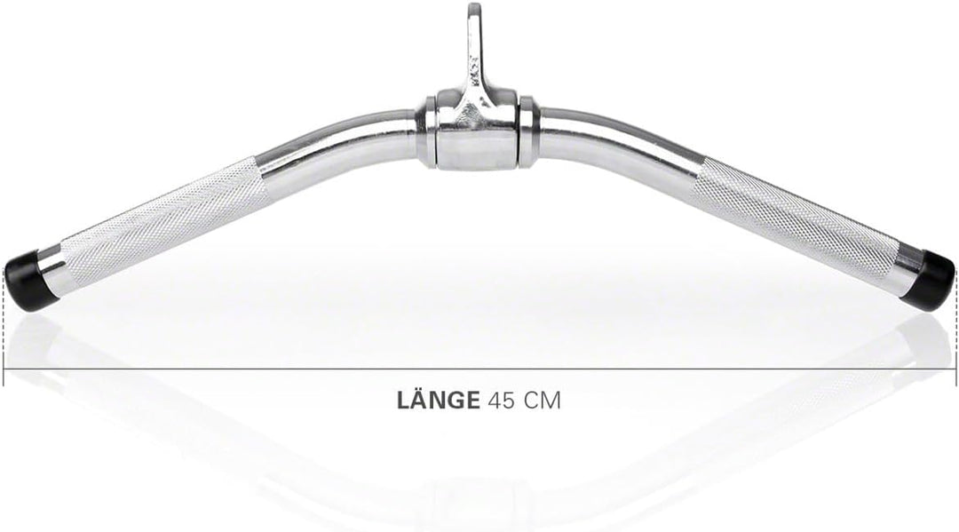 Sport-Tec Latzugstange Trizepsstange Verschiedene Ausführungen Chrom Halbrunder Trizepsgriff, 40 cm,