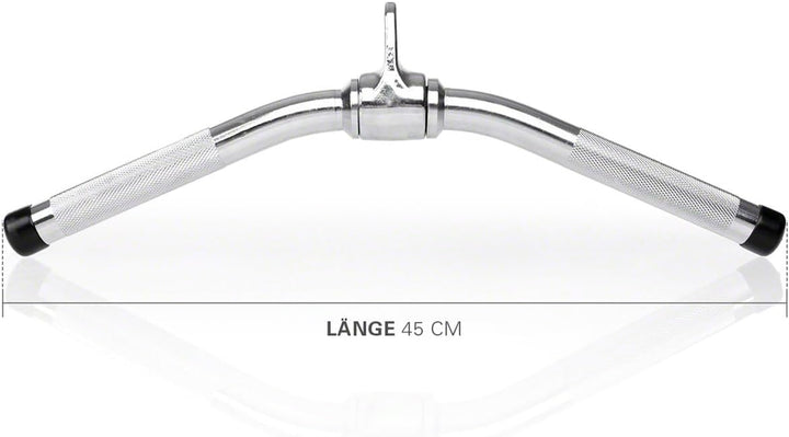 Sport-Tec Latzugstange Trizepsstange Verschiedene Ausführungen Chrom Halbrunder Trizepsgriff, 40 cm,