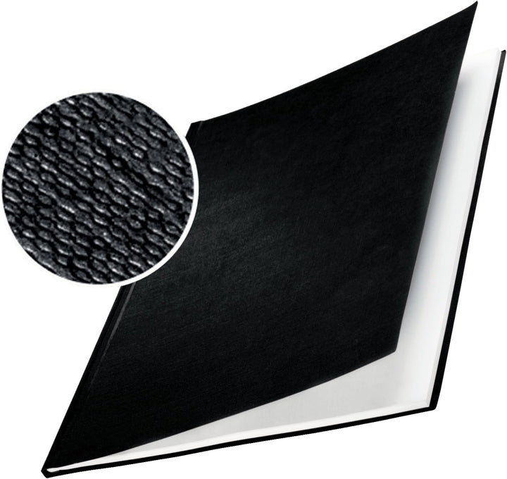 Leitz 73970095 Buchbindemappe impressBIND, Hard Cover, A4, 28 mm, 10 Stück, schwarz