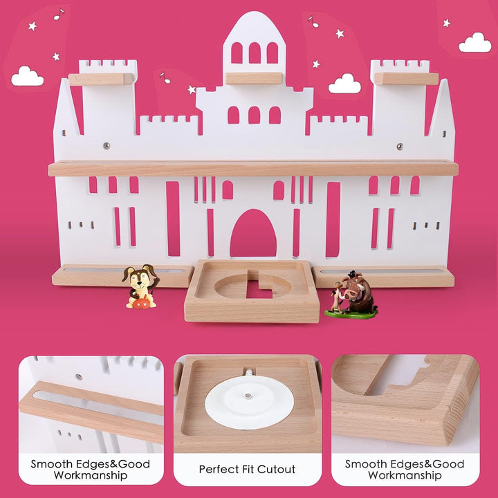 Givilio Tonie Regal Schloss für Toniebox, wandmontiertes Tonie-Regal-Set, Tonie-Figuren, Tonie-Aufbe