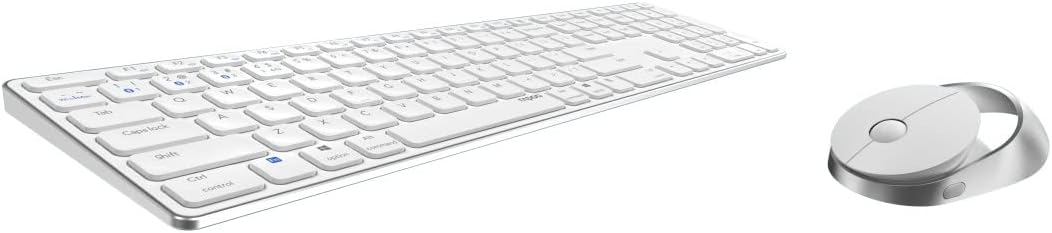 Rapoo 9850M kabelloses Tastatur-Maus Set Wireless Deskset 1600 DPI Sensor wiederaufladbarer Akku fla