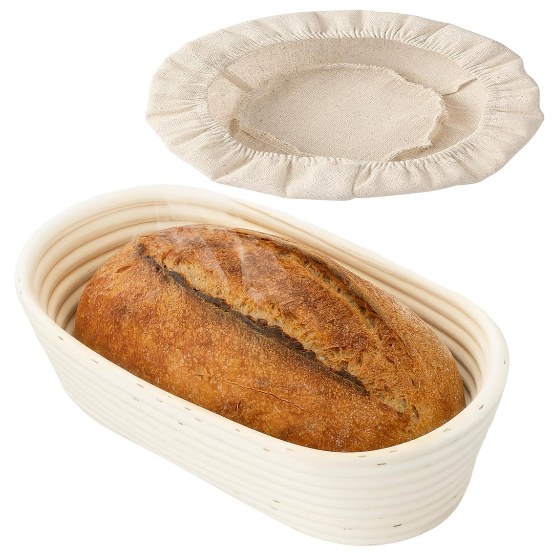 Gärkörbchen Oval, Gärkorb für Reben, Handgefertigter Rattan Fermentationskorb, Brot Gärkorb Handgefe