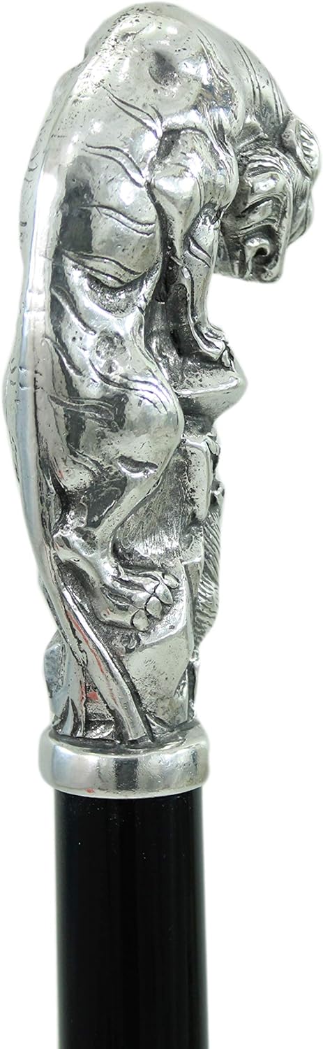 CAVAGNINI- Buchenholz-Spazierstock- Puma- anpassbare Farbe- Länge- Spitze