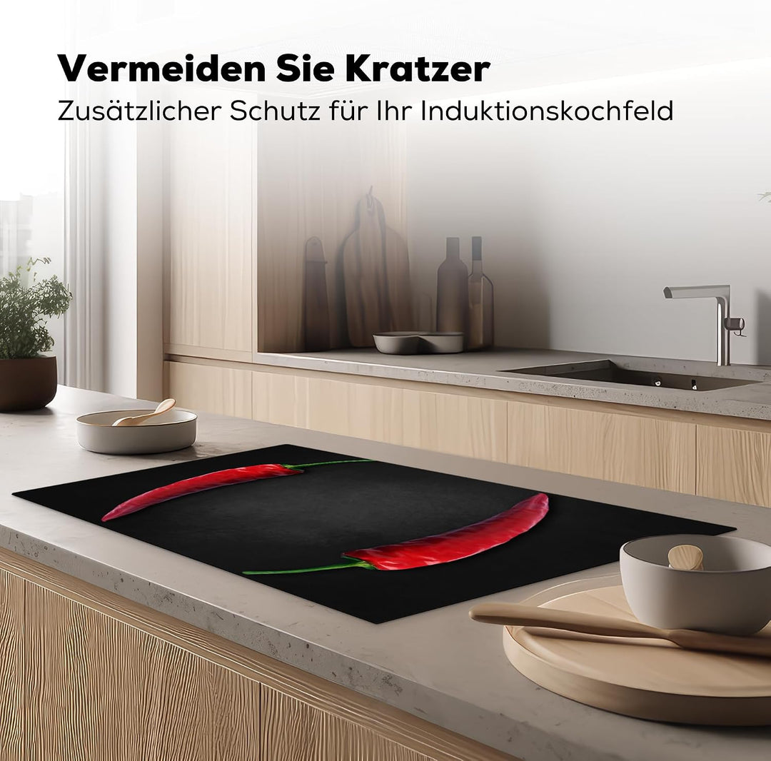KitchenYeah© Herdabdeckplatte Einteilig Küche Herdabdeckung Induktionsfeld Ceranfeld Herdabdeckplatt