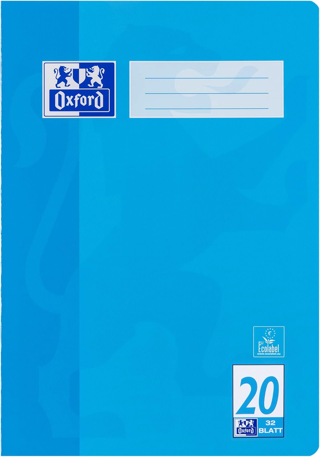 Oxford Schulheft A4, 32 Blatt, Lineatur 20, blanko, 10 Stück Single, Single
