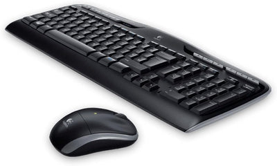 Logitech MK330 Kabelloses Tastatur-Maus-Set, 2.4 GHz Verbindung via Unifying USB-Empfänger, 4 progra