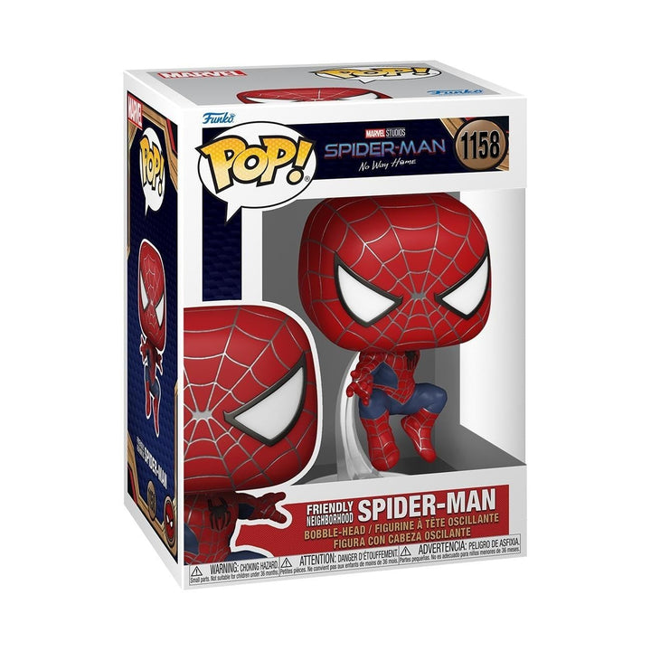 Funko Pop! Marvel: Spiderman No Way Home 2021 - Spider-Man - Leaping SM2 - Vinyl-Sammelfigur - Gesch