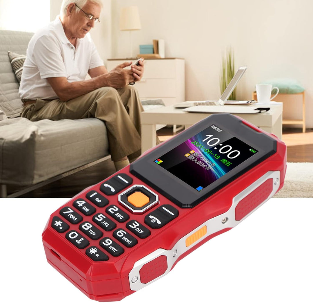 Mobiltelefon mit Grossen Tasten für Senioren, GSM-Entsperrtes Mobiltelefon, 1,8-Zoll-Bildschirm, Tel