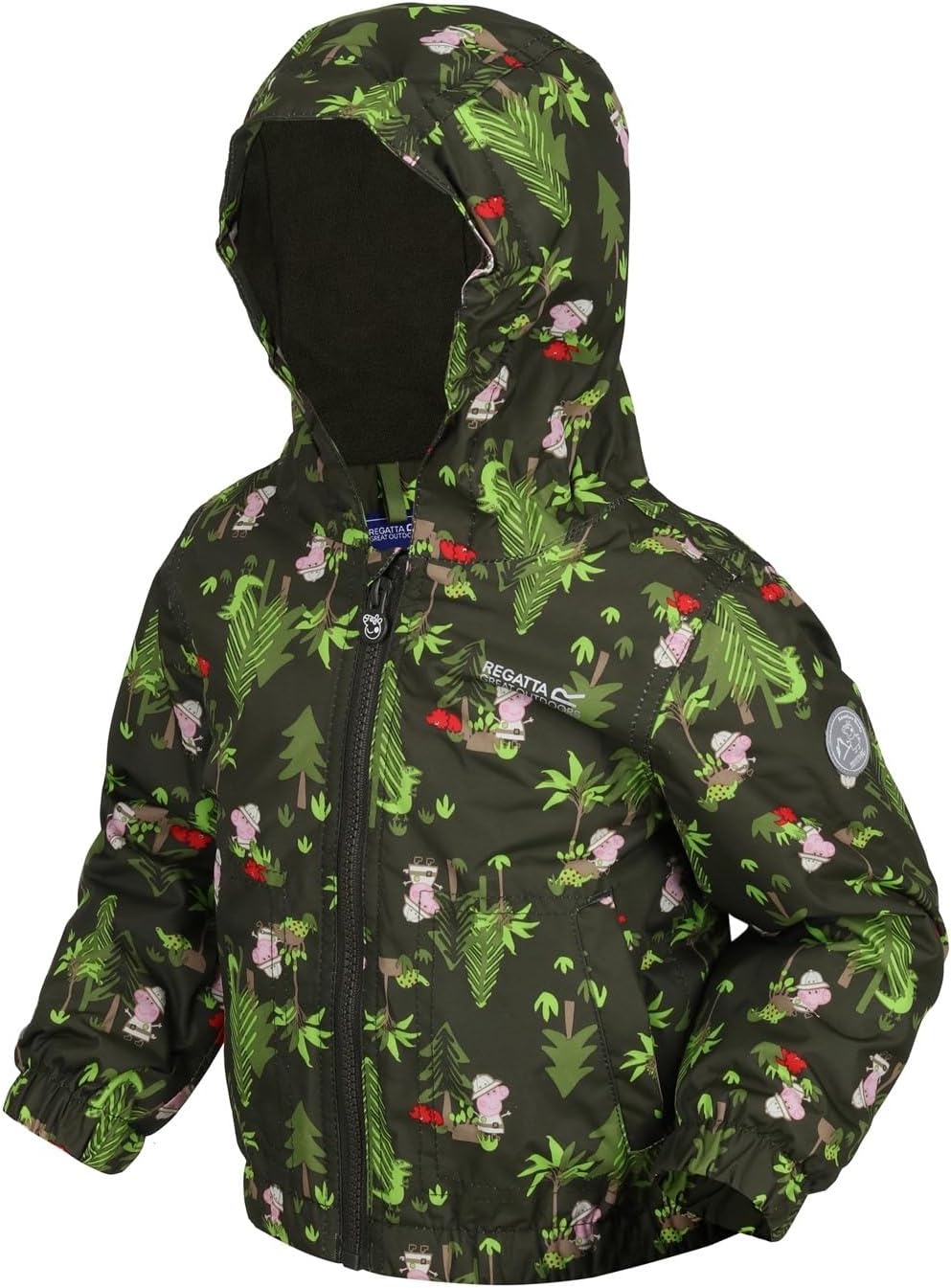 Regatta Unisex Kinder Peppa Muddy Puddle Jacket 12 Monate Dark Khaki, 12 Monate Dark Khaki