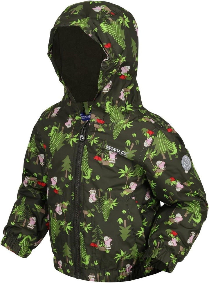 Regatta Unisex Kinder Peppa Muddy Puddle Jacket 12 Monate Dark Khaki, 12 Monate Dark Khaki