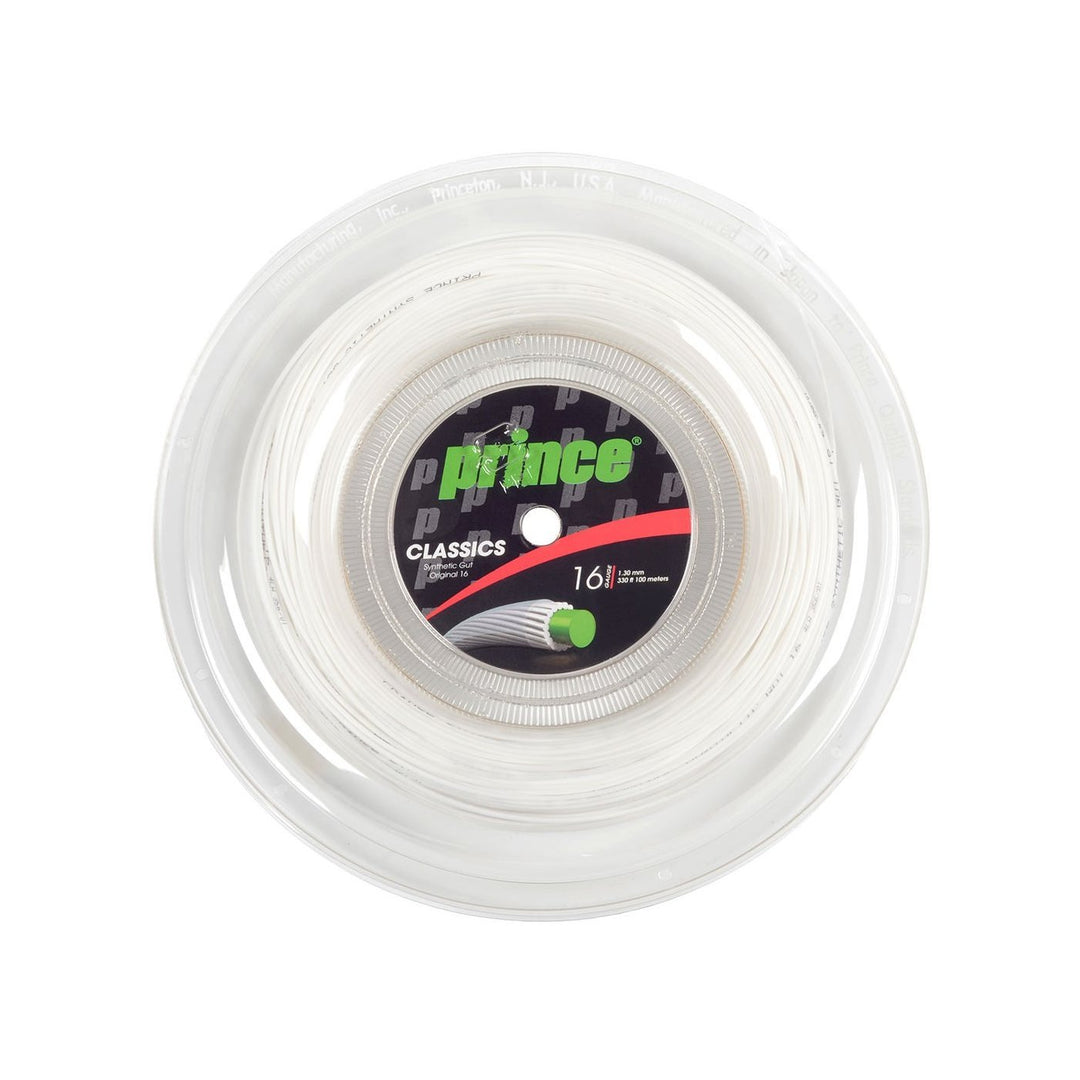 Prince Tennisschlägersaiten Tennis Mehrfarbig Durchmesser 1.30 mm Bianco - bianco, 1.30 mm Bianco -