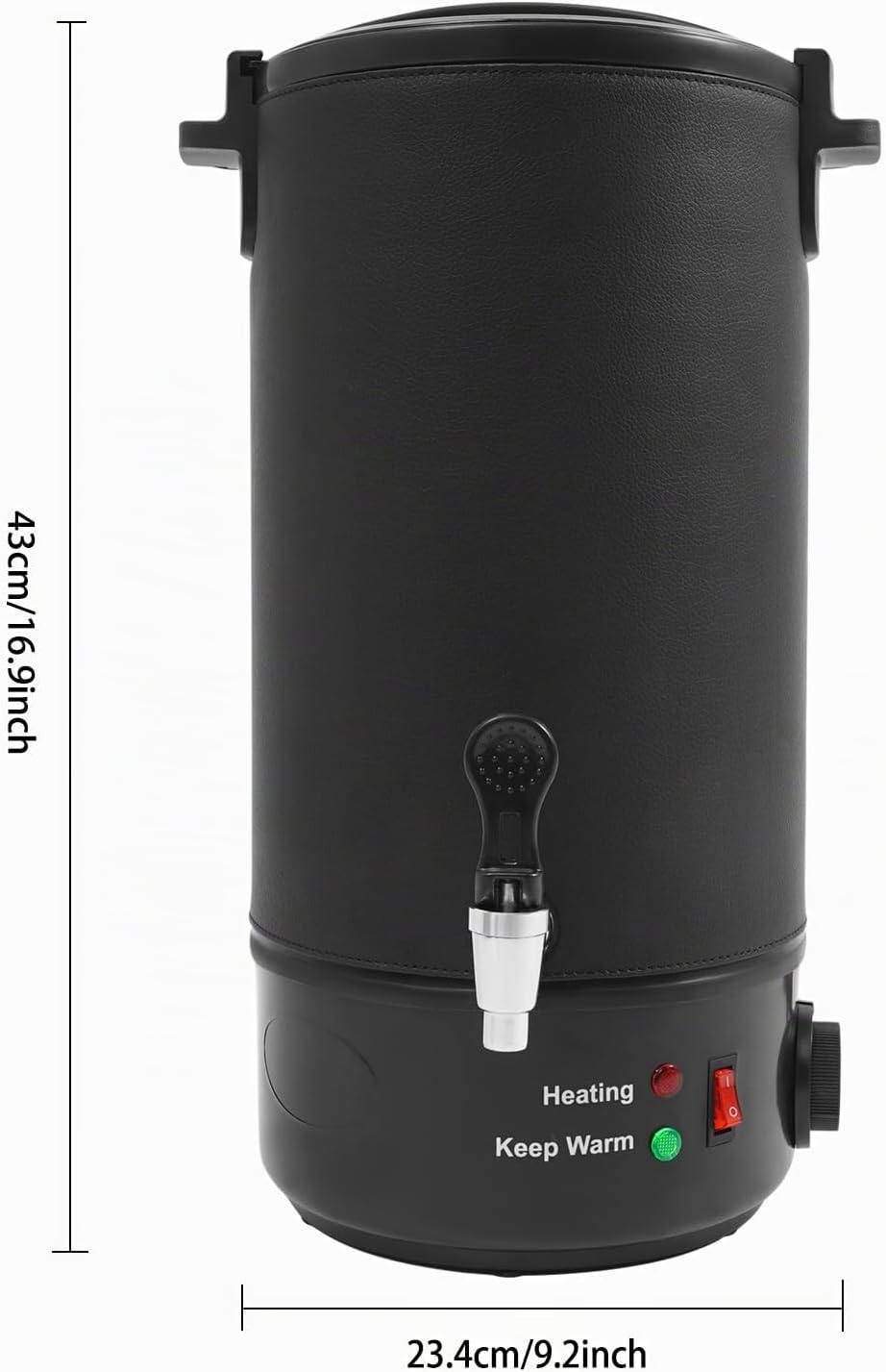 HUOMMGS Wachsschmelztopf mit 30-110℃ Temperatur Einstellbar, Deckel Edelstahl Wachsschmelzer Elektri