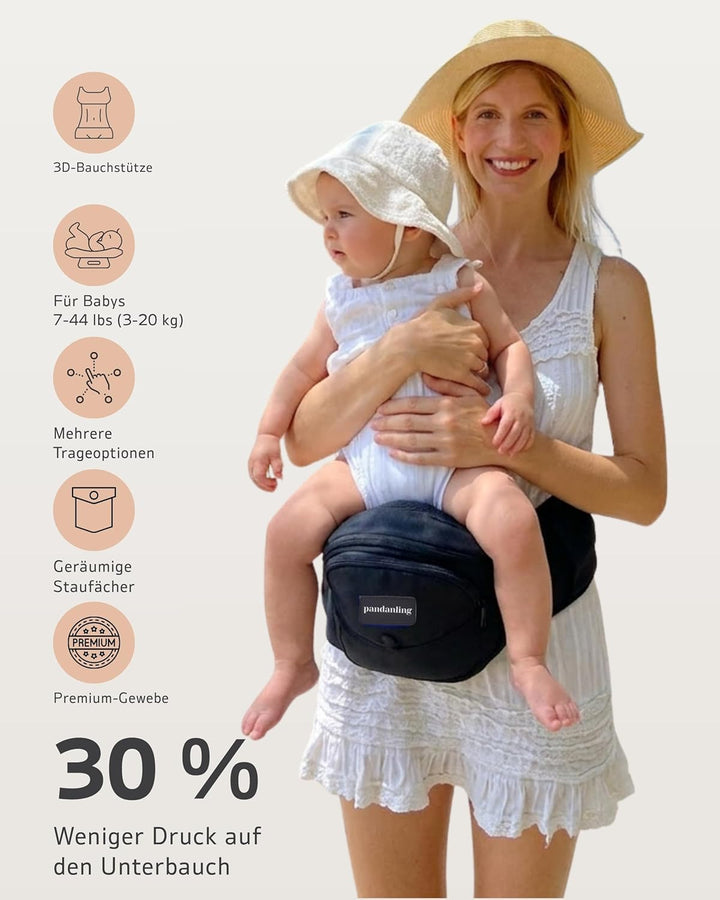 Hüfttrage mit Verlängerung & Baby Hüftsitz - Mom's Choice Award Gewinner, Sicherheitsgeprüfte Hüfttr