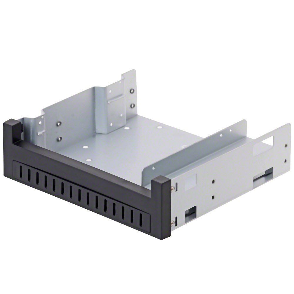 Delock 5.25″ Einbaurahmen für 1 x 5.25″ Slim Laufwerk + 1 x 2.5″ oder 3.5″ HDD