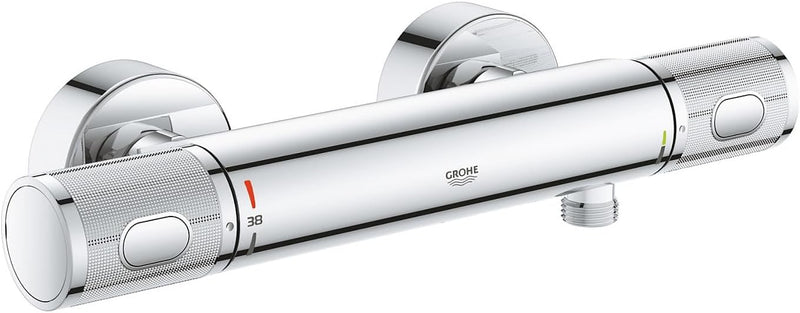 GROHE Precision Feel - Thermostat- Brausearmatur (wassersparend, mit Rändelstruktur, Verbrühschutz,