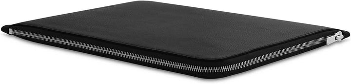 Woolnut Leder Folio Zipper Sleeve Case Hülle Tasche für MacBook Pro 13/14 Zoll - Schwarz MacBook Pro