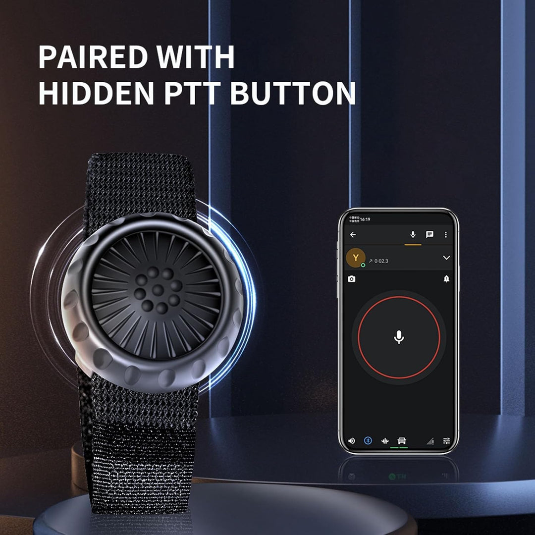 ptt Tastenschalter für Zello, drahtlose Bluetooth 5.0 IP67 Wasserdichter Kabelloser PTT-Schalter für