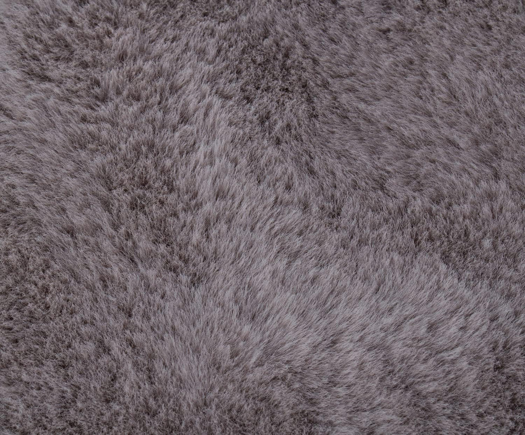 Gözze - Eleganter und Weicher Teppich aus Kunstleder, 60 x 90 cm - Silber Silber 60 x 90 cm (Rechtec