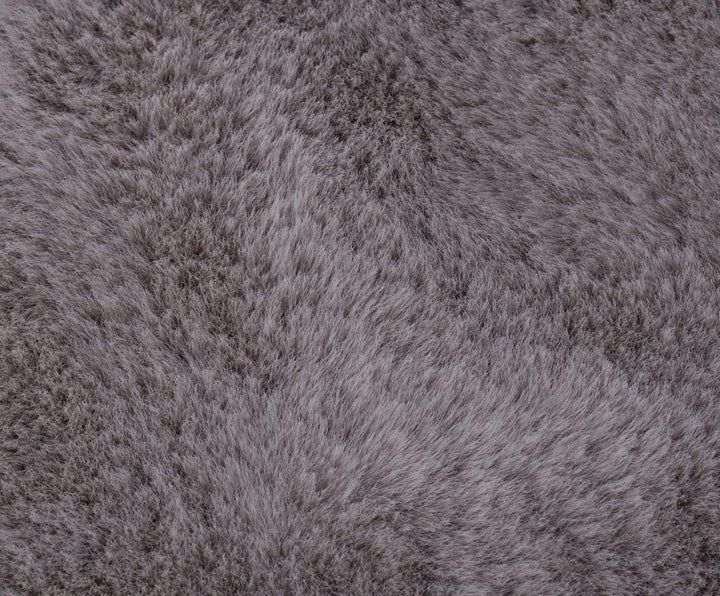 Gözze - Eleganter und Weicher Teppich aus Kunstleder, 60 x 90 cm - Silber Silber 60 x 90 cm (Rechtec