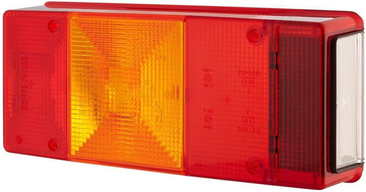 HELLA - Heckleuchte - Glühlampe - 12V - Anbau - Lichtscheibenfarbe: rot - Stecker: Flachstecker - li