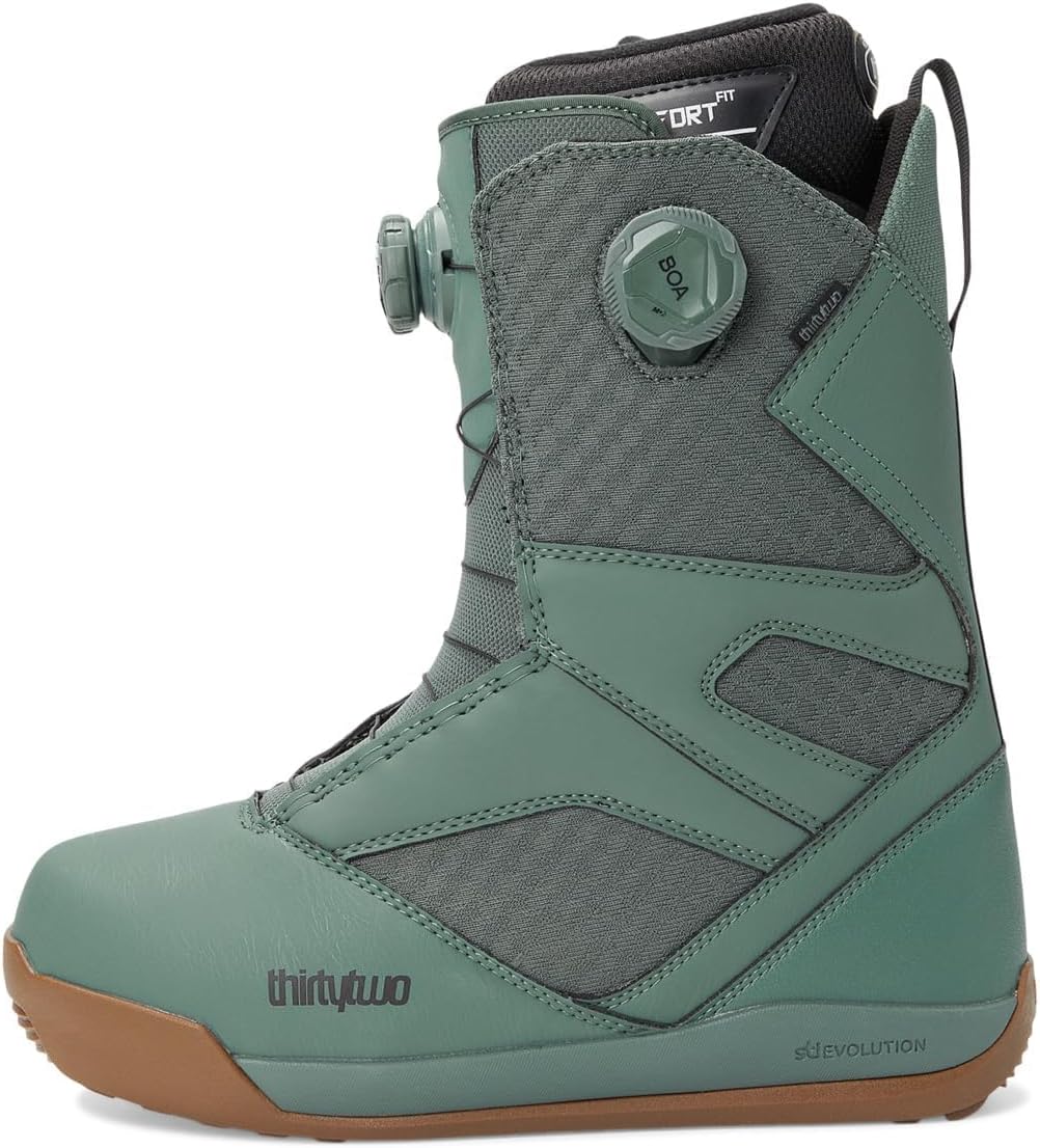 Thirtytwo Herren STW Double BOA Snowboardstiefel Grün/Kaugummi 42, Grün/Kaugummi 42