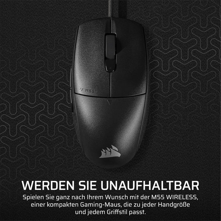 Corsair M55 Leichte FPS-Gaming-Maus mit Kabel – 16.000 DPI – Sechs Programmierbare Schaltflächen – T