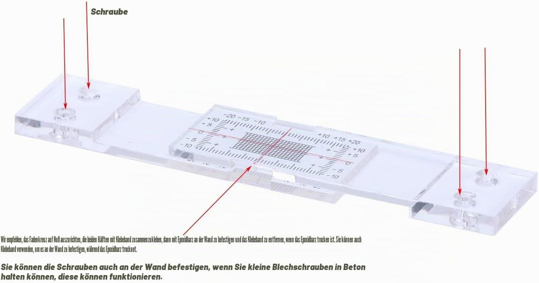Mountlaser Rissmessgerät Monitor, Gebäudewand Standard Rissmonitor, Spaltmass Rissüberwachung Aufzei