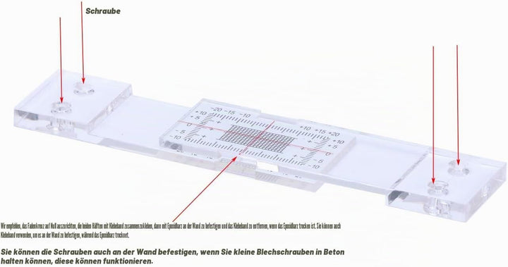 Mountlaser Rissmessgerät Monitor, Gebäudewand Standard Rissmonitor, Spaltmass Rissüberwachung Aufzei