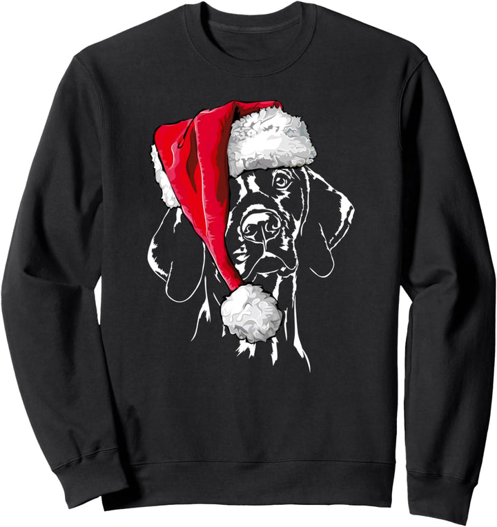 Lustiger Magyar Vizsla Weihnachtsmann Weihnachten Hunde Sweatshirt