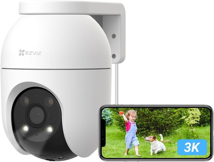 EZVIZ 5MP Pan&Tilt WLAN Kamera, Überwachungskamera Aussen mit Personen-/Fahrzeugerkennung, Zwei-Wege