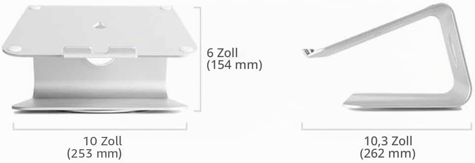 Rain Design mStand360 Schwenkbarer Ständer für MacBook - MacBook Pro - Laptopständer Space Grau mSta