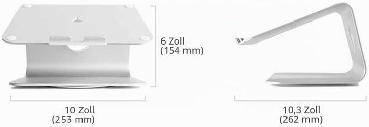 Rain Design mStand360 Schwenkbarer Ständer für MacBook - MacBook Pro - Laptopständer Space Grau mSta