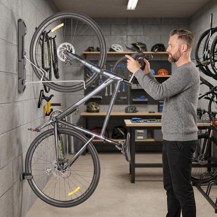 CXWXC Fahrrad Wandhalterung, Schwenkbare Fahrrad Aufhängen Wand für Garage