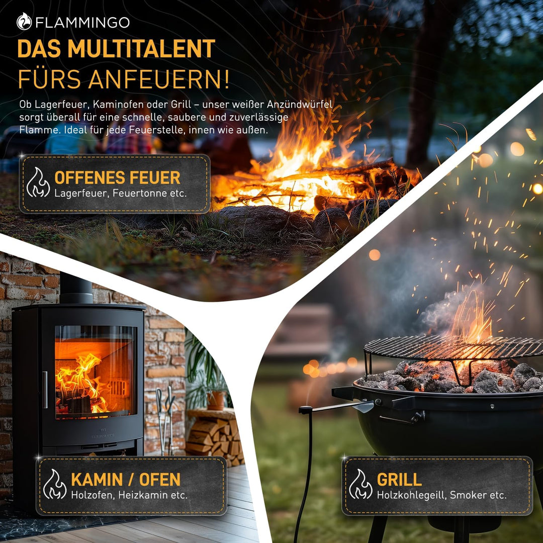 BELKO 1152x Anzündwürfel Kaminanzünder Kohle-Anzünder BBQ-Grillanzünder Ofenanzünder (Ofen-anzünder,