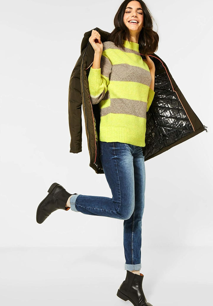 CECIL Damen 301384 Pullover, Nordic Yellow Melange, XL