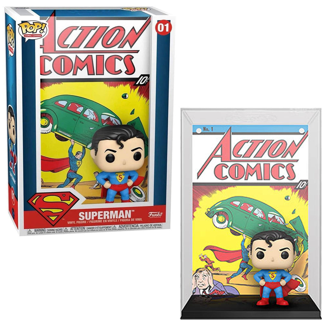 Funko Pop! Vinyl Cover: DC-Superman Action Comic - Vinyl-Sammelfigur - Geschenkidee - Offizielle Han