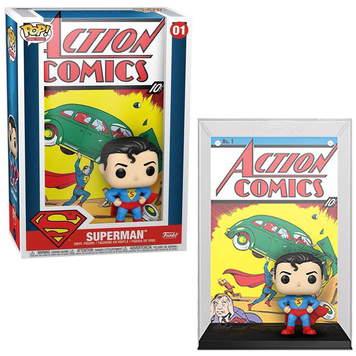 Funko Pop! Vinyl Cover: DC-Superman Action Comic - Vinyl-Sammelfigur - Geschenkidee - Offizielle Han