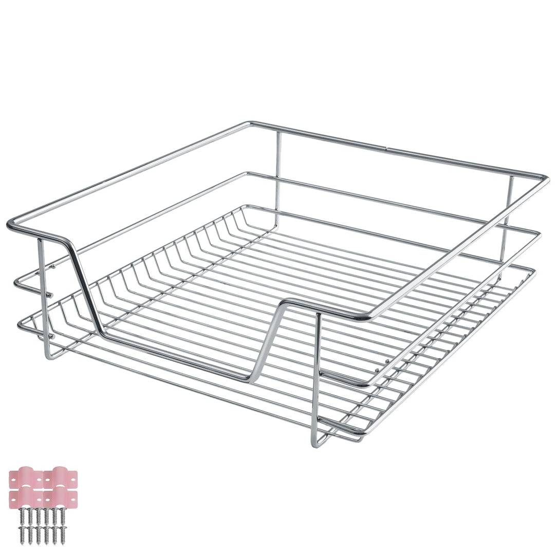 tectake® Teleskopschublade, ausziehbare Schublade, Teleskopregal nachrüsten, Schublade Unterschrank