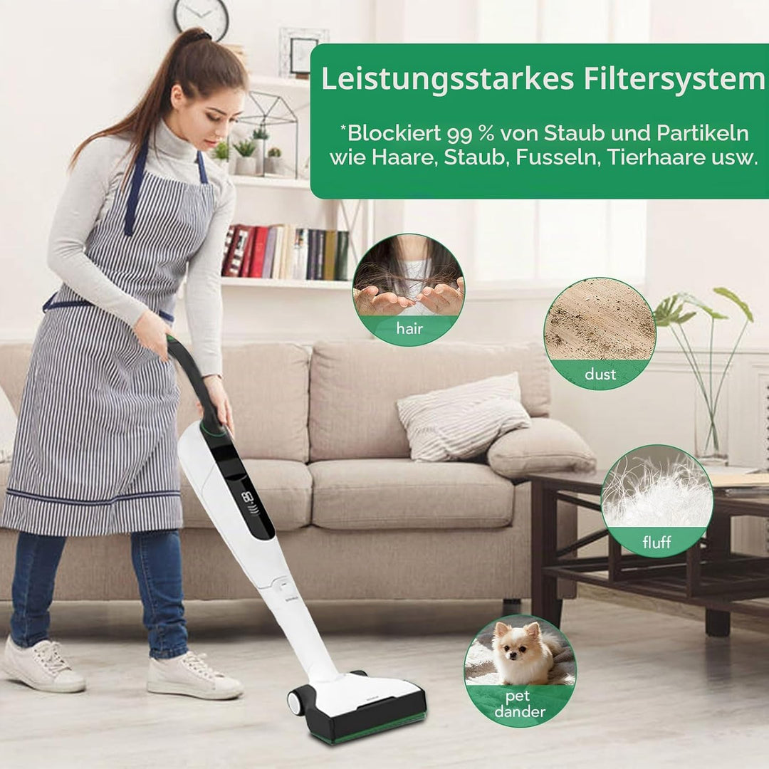 21 Stück Staubsaugerbeutel Set für Vorwerk Kobold VK7 Akku-Staubsauger, Kobold FP7 Premium Filtertüt