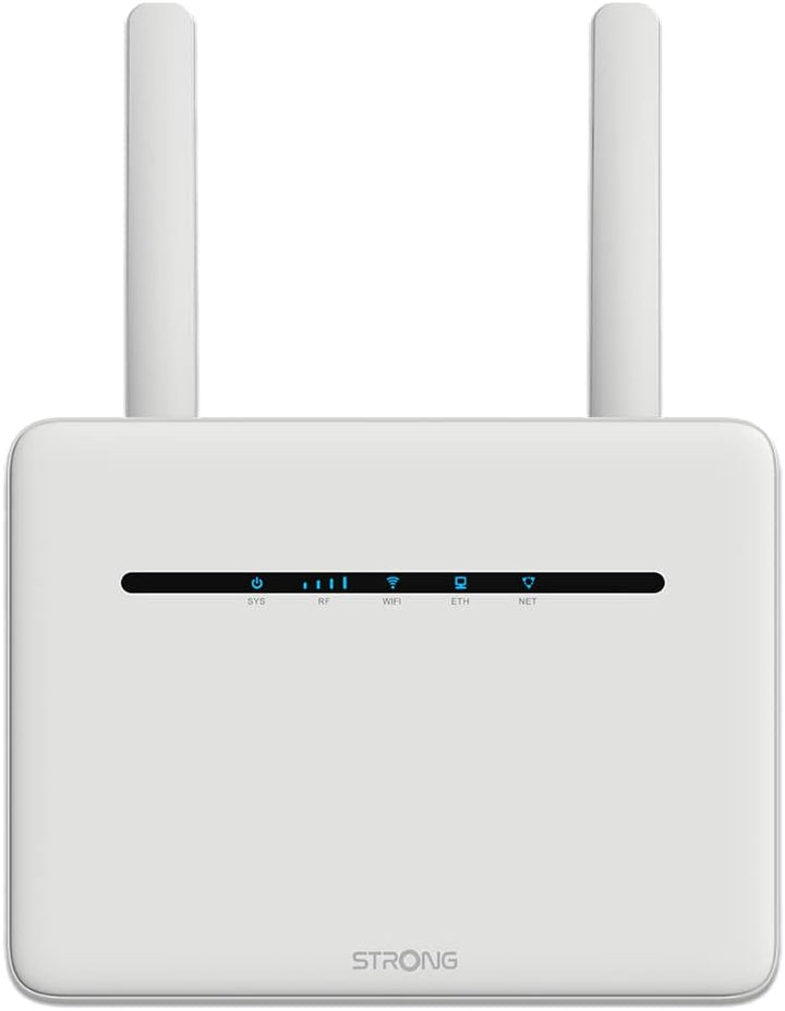 STRONG 4G+ Router 1200 | mobiler LTE Router | 2 SIM Karten Adapter | 1200 mbit/s | 4X LAN-Anschluss,