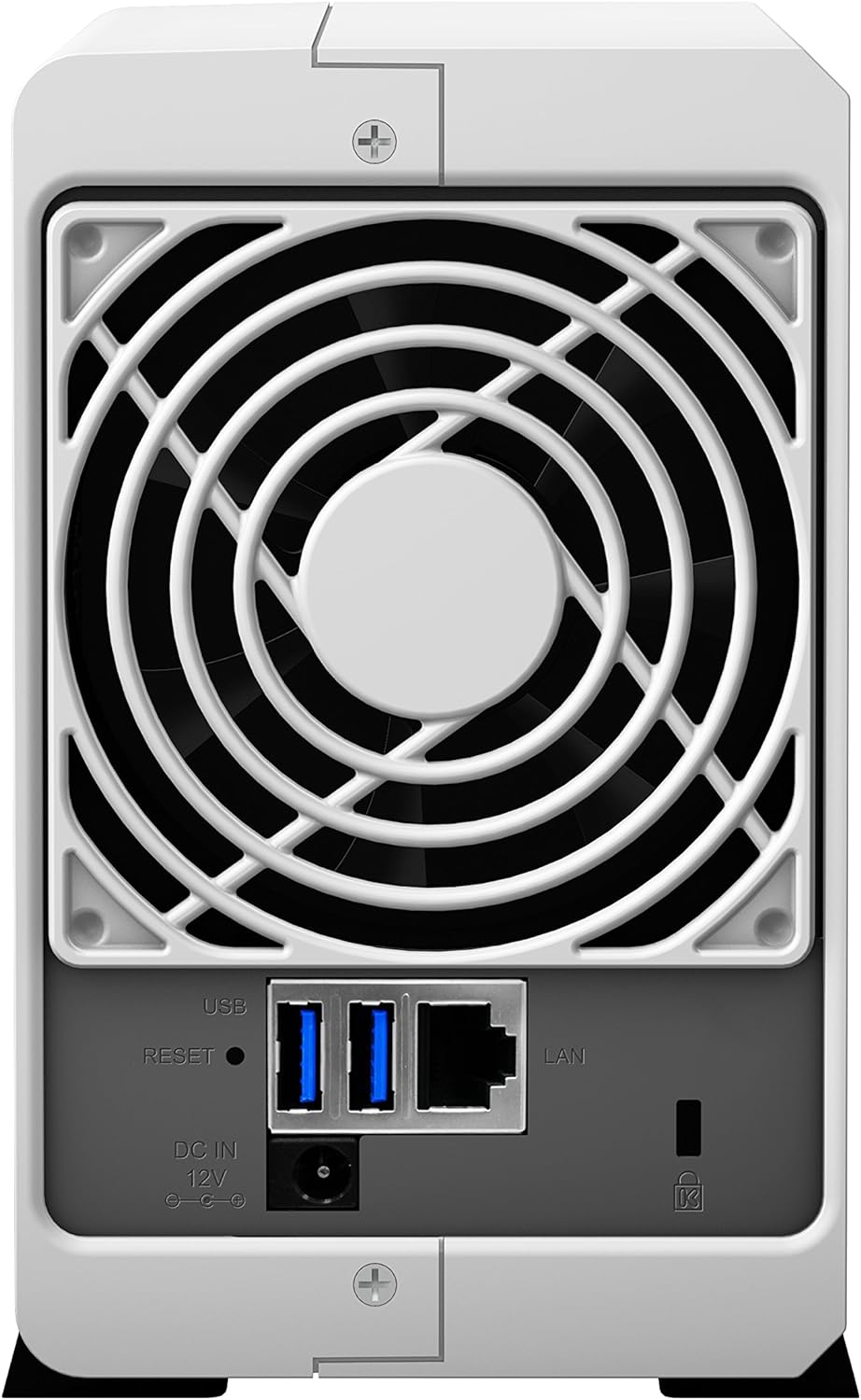 Synology DS218J/4TB-RED 4TB (2x 2TB WD Rot) 2 Bay Desktop NAS-Einheit, Mechanische Festplatte Wester