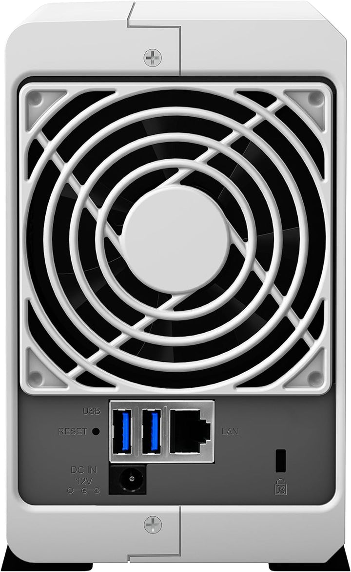 Synology DS218J/4TB-RED 4TB (2x 2TB WD Rot) 2 Bay Desktop NAS-Einheit, Mechanische Festplatte Wester